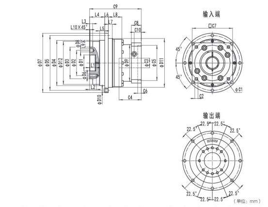 <b>NDV110系列精密行星減速機型號與圖紙</b>