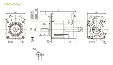 MPVB060AL1P0精密行星減速機(jī)具有低背隙高扭矩的優(yōu)