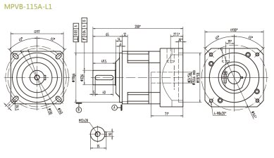 MPVB115AL1精密行星減速機