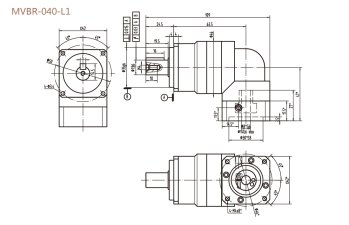 MVBR040L1行星減速機型號